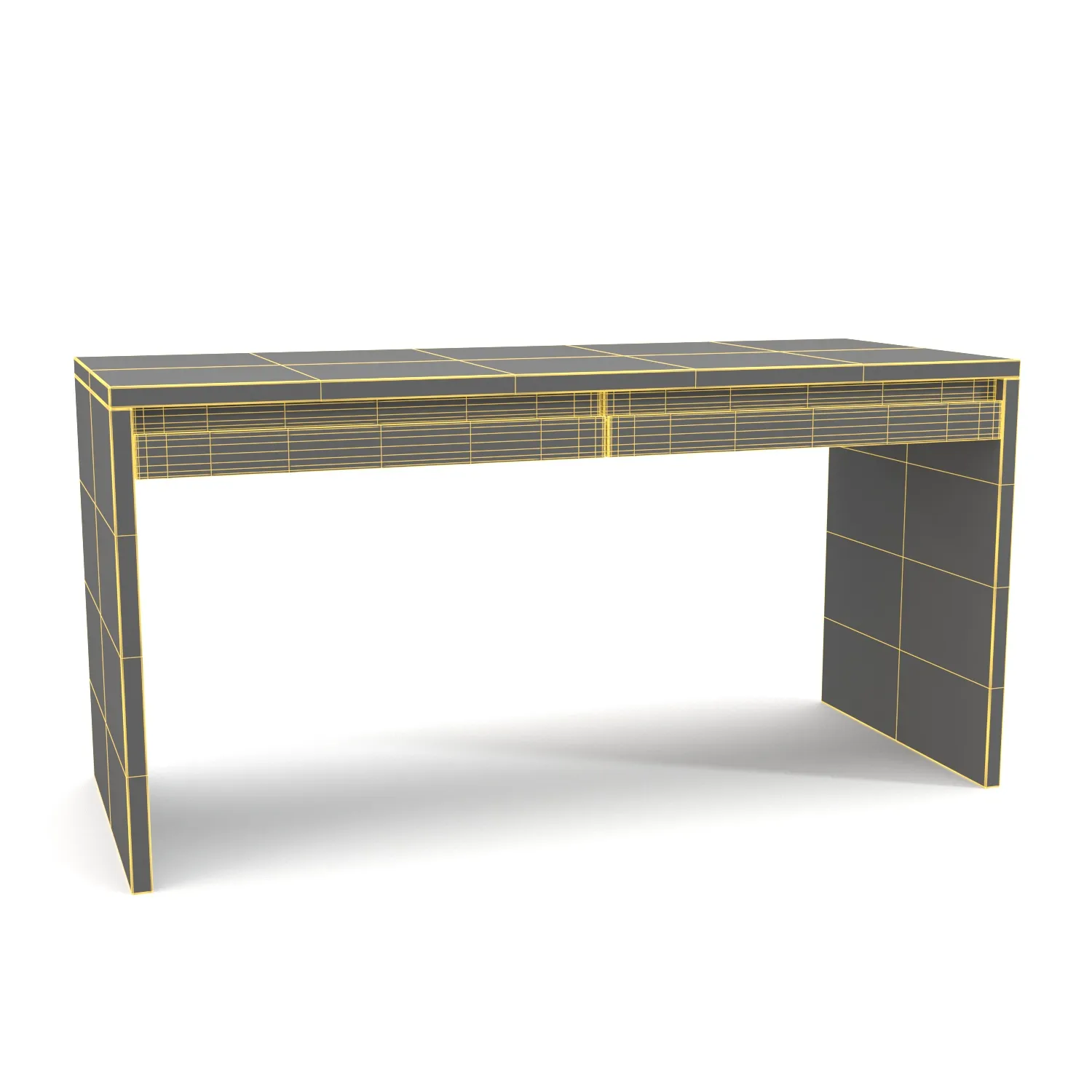 Pacific Writing Desk PBR 3D Model_07